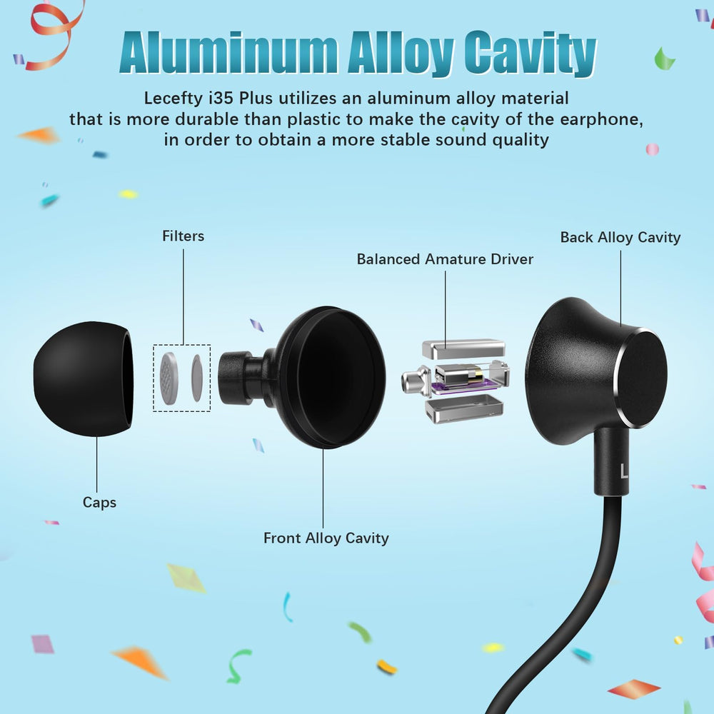 Lecefty neckband headphones showcasing 200 hours standby battery life.