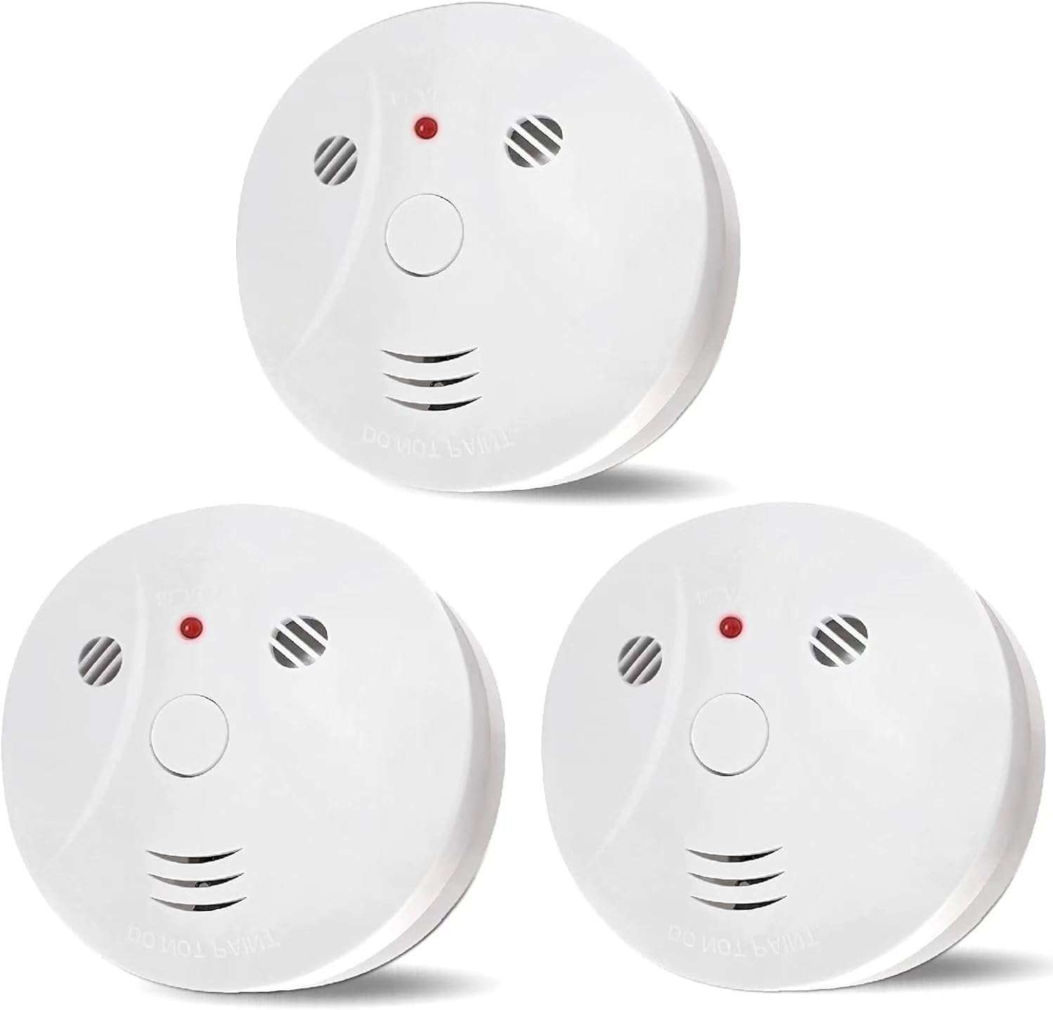 Lecoolife 3-pack smoke detector with battery operation for reliable use during outages.