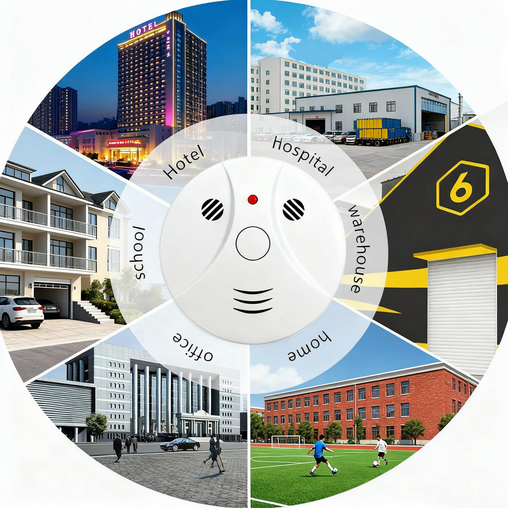Lecoolife compact alarm ideal for living rooms and entryways.