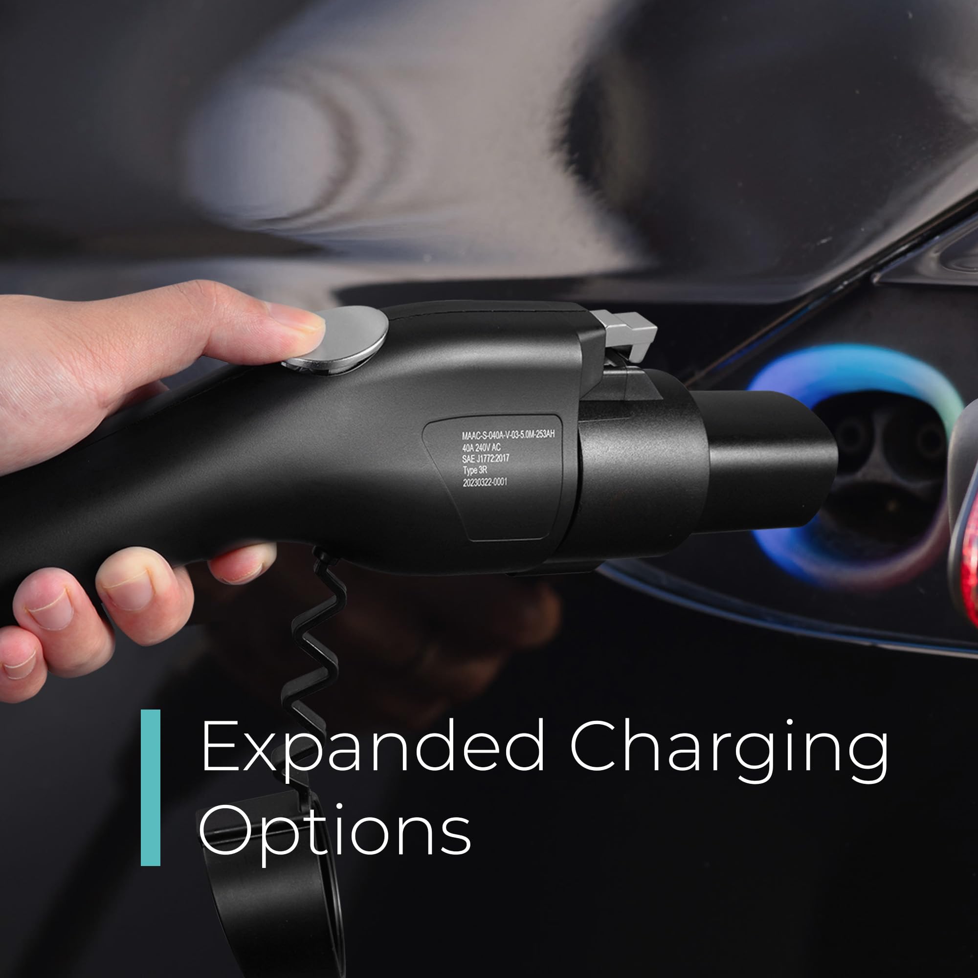 Lectron J1772 to Tesla adapter supports Tesla models S/3/X/Y and related EVs.