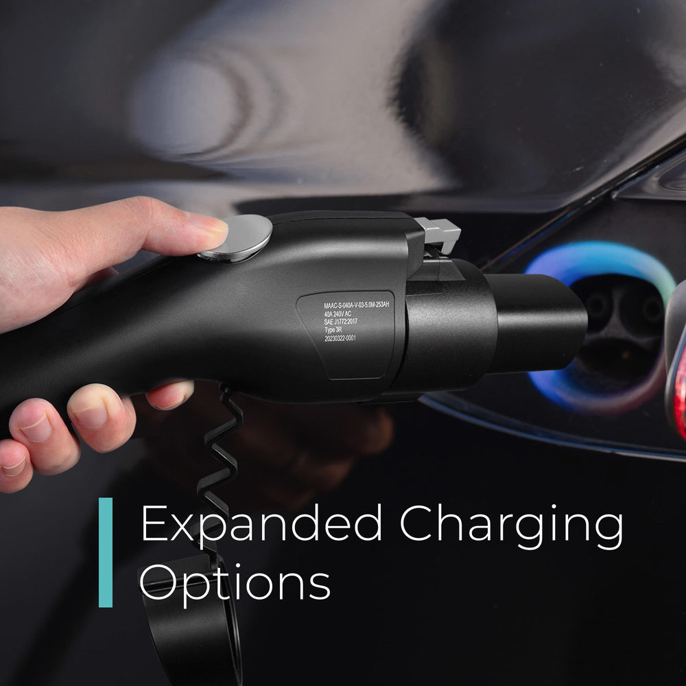 Lectron J1772 to Tesla adapter supports Tesla models S/3/X/Y and related EVs.