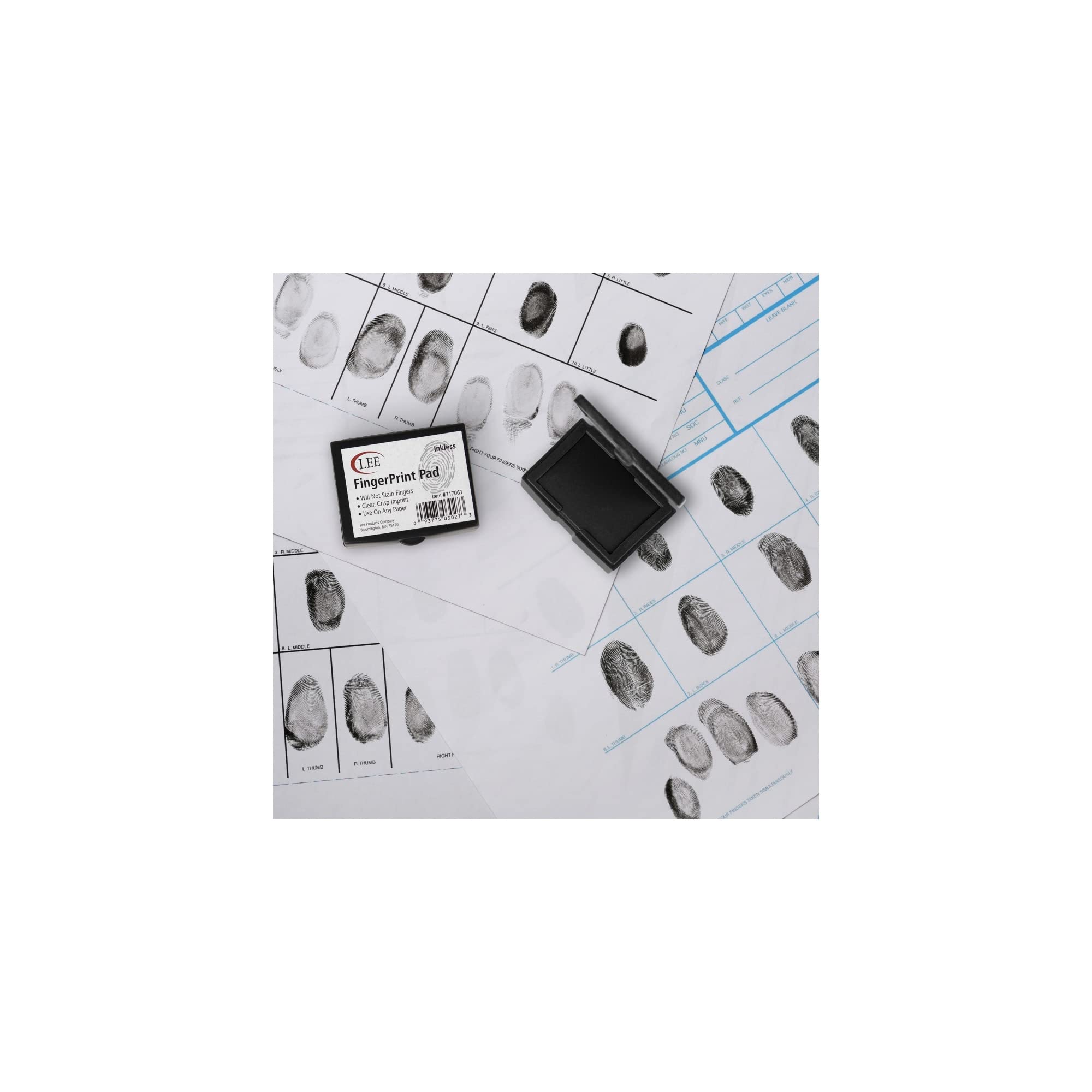 Lee® Fingerprint Ink Pad: nontoxic ink that won't stain fingers during use.