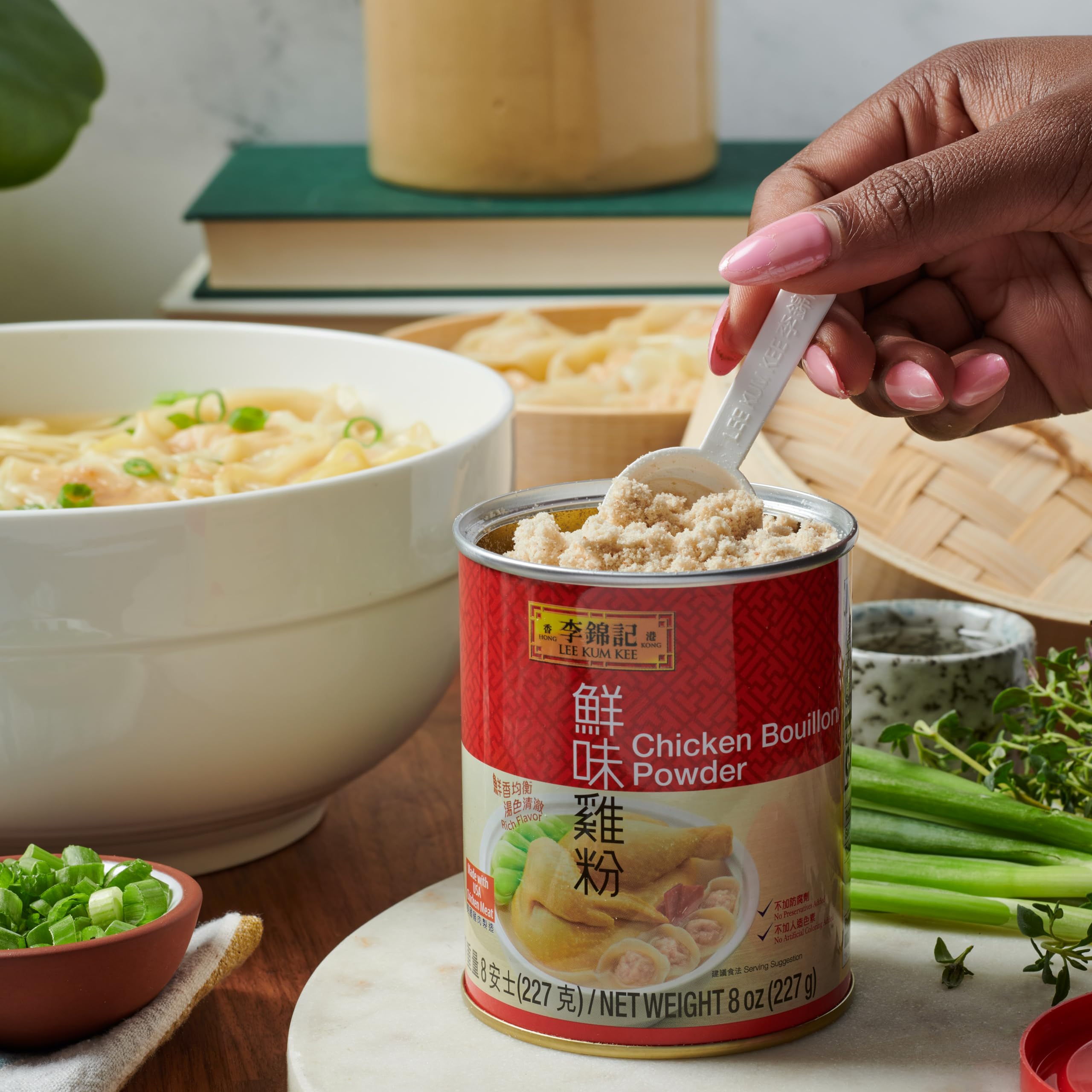 Lee Kum Kee bouillon powder used as quick marinade base