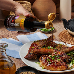 Lee Kum Kee Premium Dark Soy Sauce braising pork and beef.