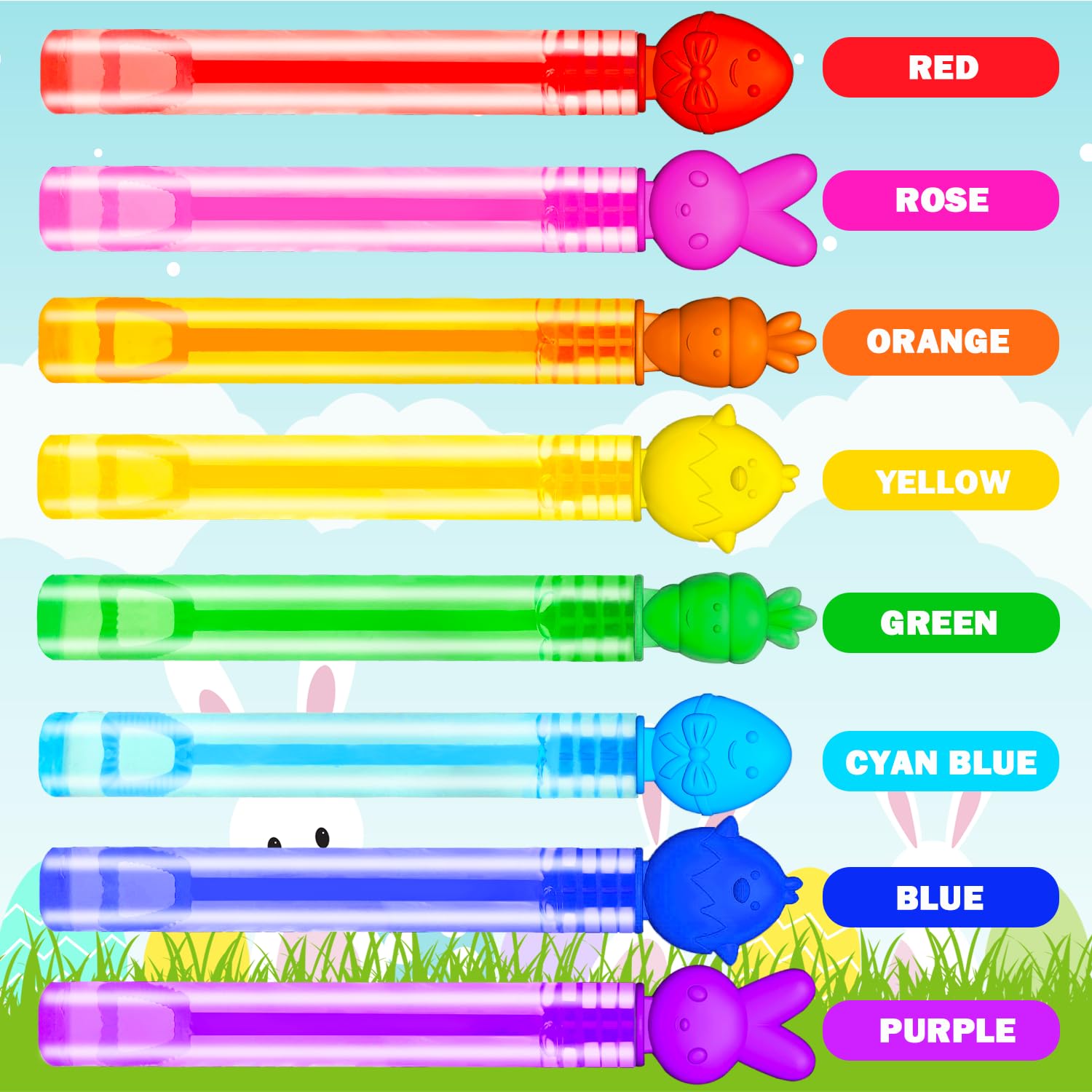 Leetous Easter bubbles carrot wand brightens outdoor games.