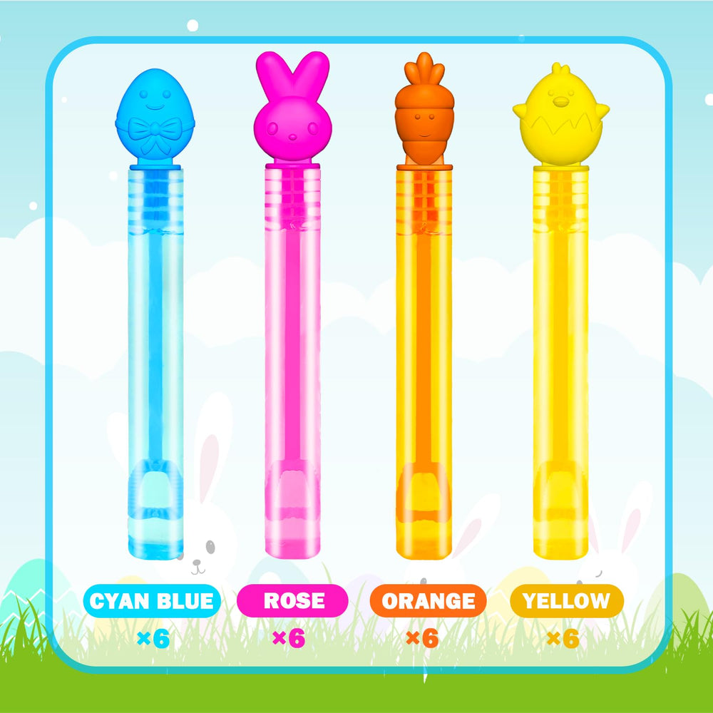 Leetous Easter bubbles wands featuring carrot designs for spring activities