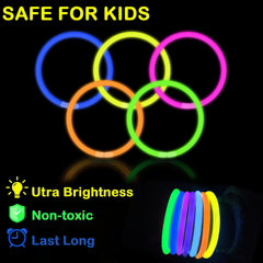 Leetous GlowSticks bracelet assembly demonstrating easy connector use