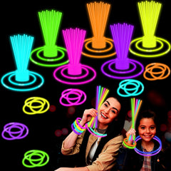 Leetous GlowSticks pack close-up showing vivid colors for kid-friendly glow parties