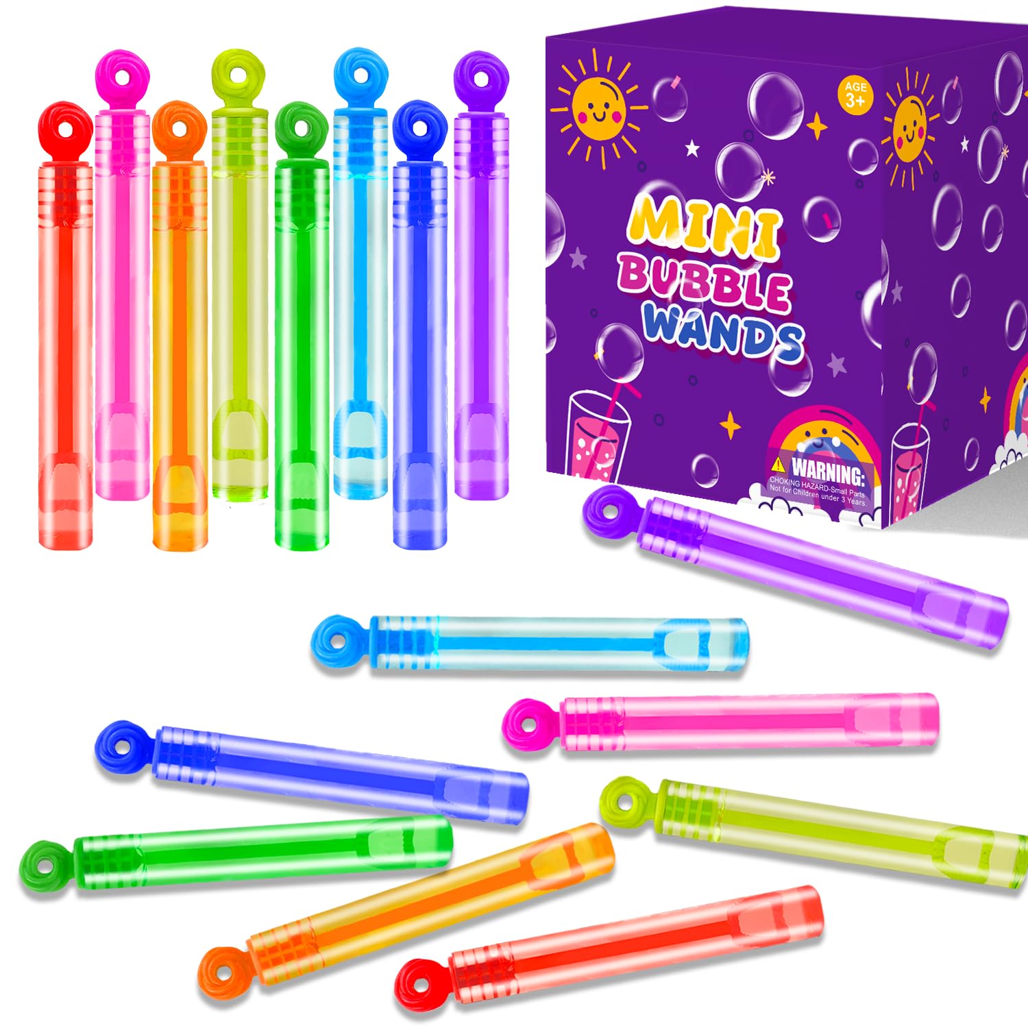 Leetous mini bubbles donut wands for park play