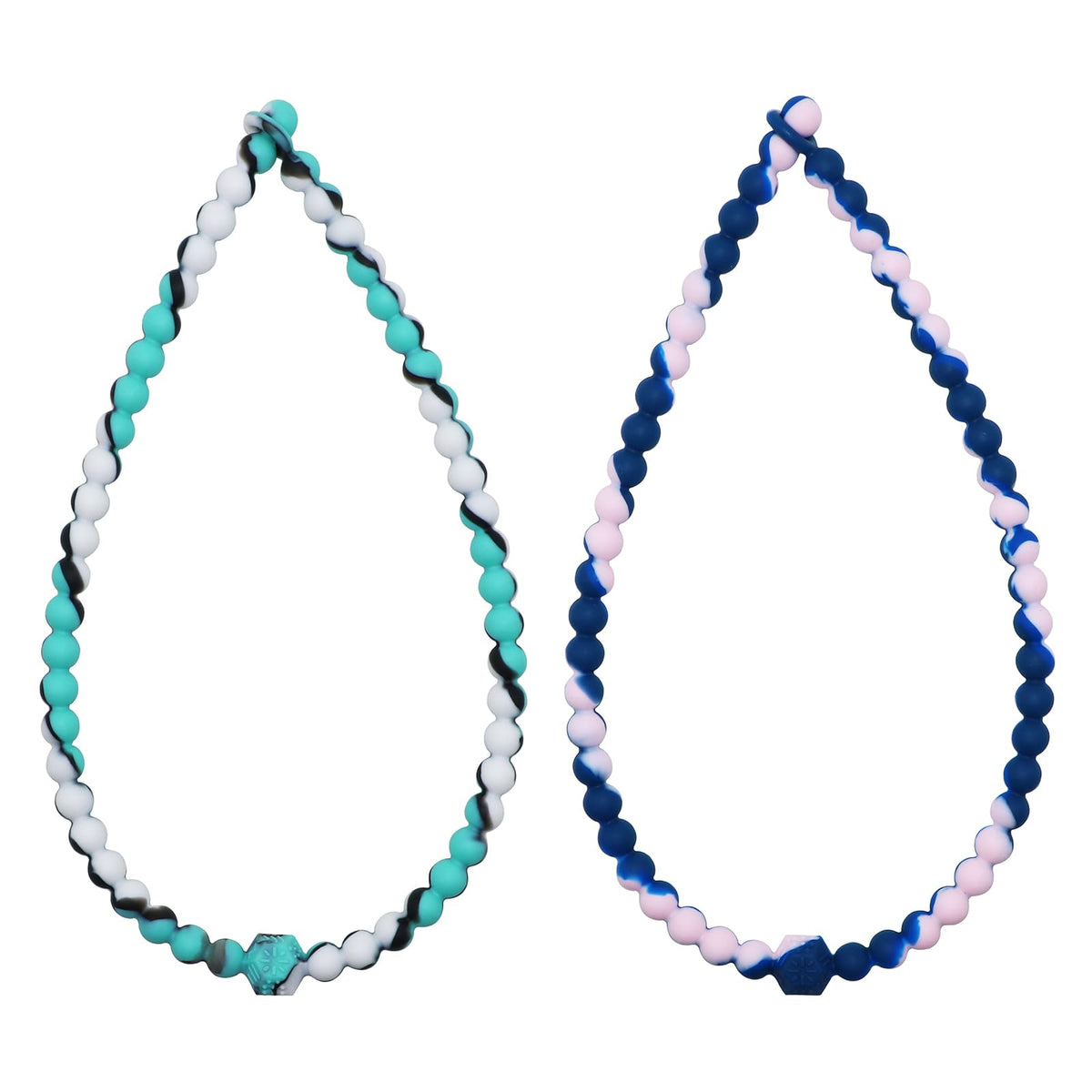 LeeYean chew necklaces front view for sensory kids with two-pack design and anxiety support