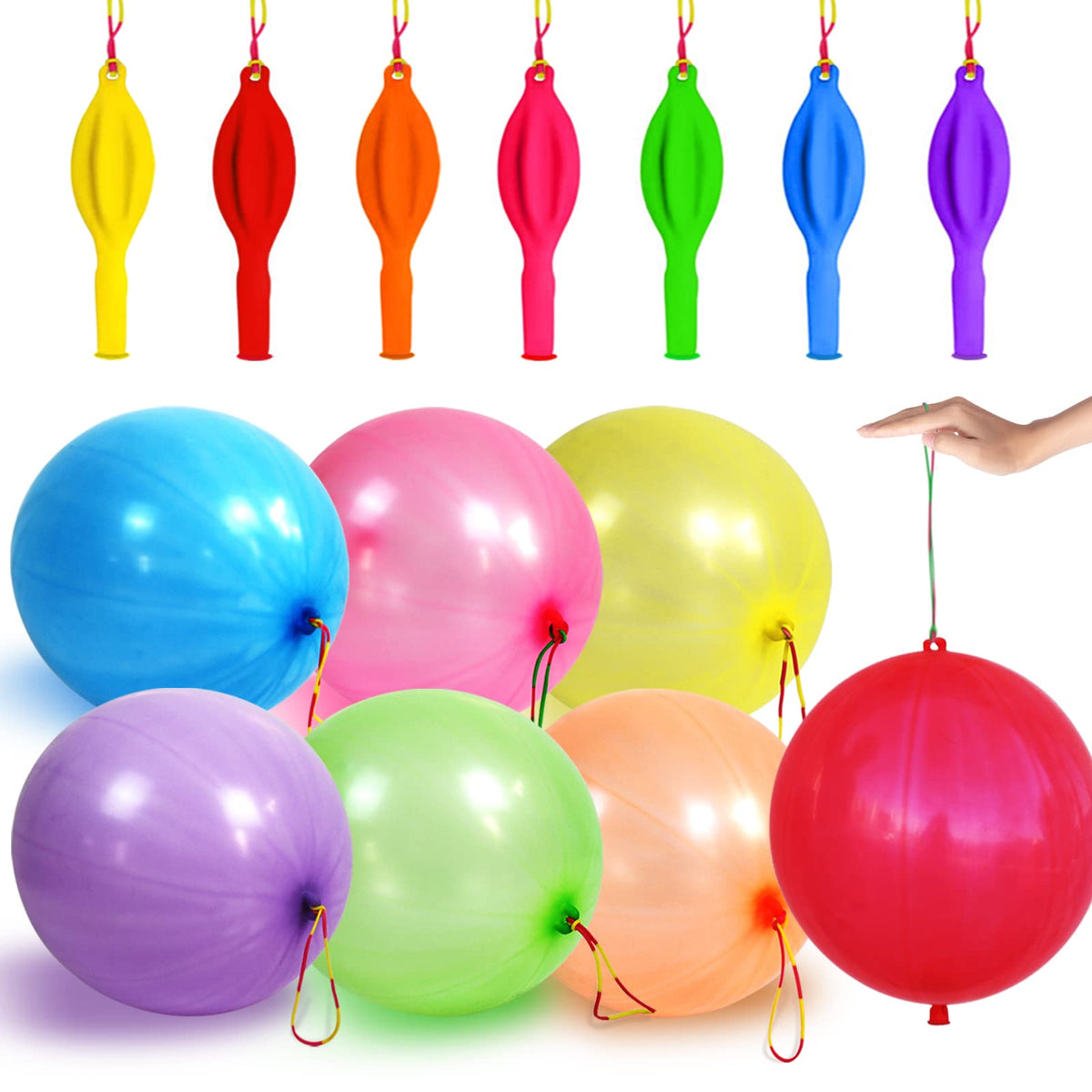 LEEZZIZZ neon punch balloons 41pc pack brighten birthdays as vibrant party decor