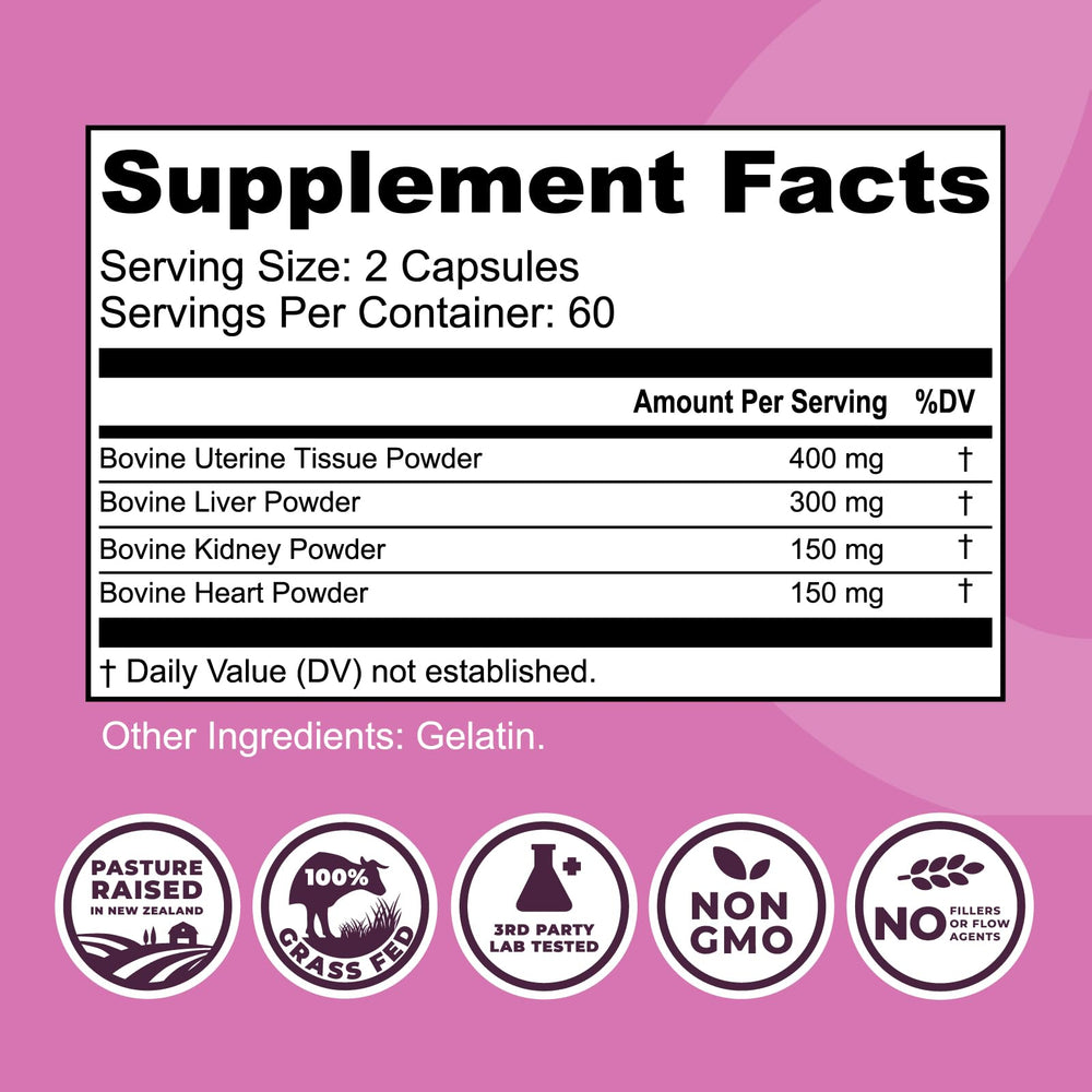 Left Coast Performance Beef Organ Supplement packaging closeup shows third-party lab testing for quality.