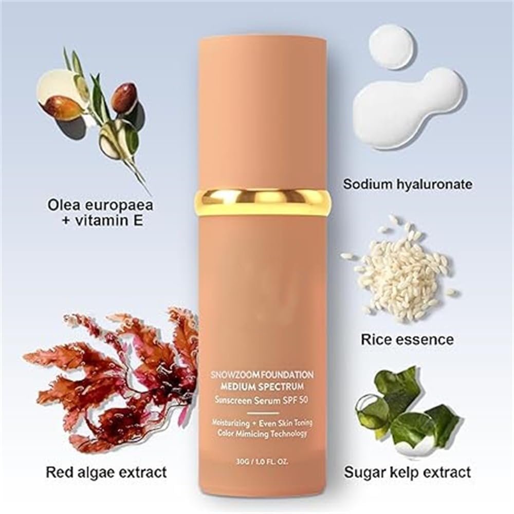 Legacera foundation color-changing bottle demonstrates adaptive tone matching for all complexions.