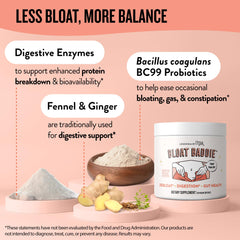 Legendairy Milk Ginger and Fennel herb capsule suggests natural tummy soothing.