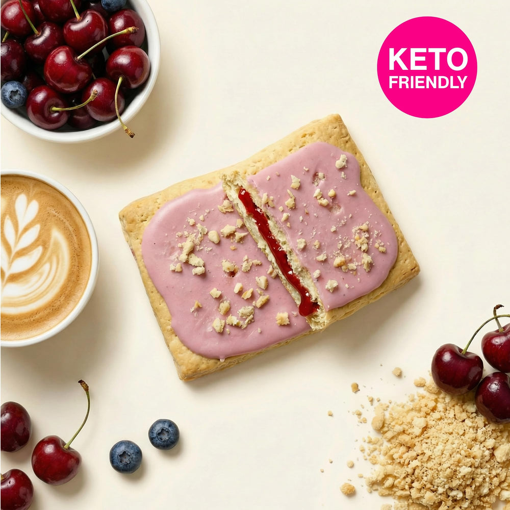 Legendary Foods pastry with milk, ideal breakfast pairing
