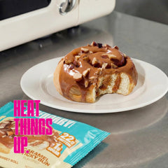 Legendary Foods Cinnamon Roll bar nutrition label—protein and macros.