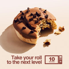 Legendary Foods Cinnamon Roll Bar unwrapped, ready for post-workout recovery