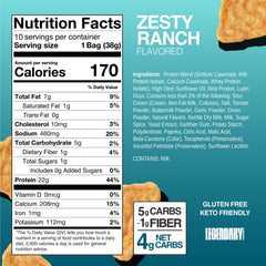 Legendary Foods popped tortilla crisp detail, lighter texture for snacking