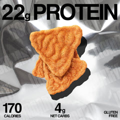 Legendary Foods Tangy BBQ Protein Chips in gym bag for on-the-go fueling.