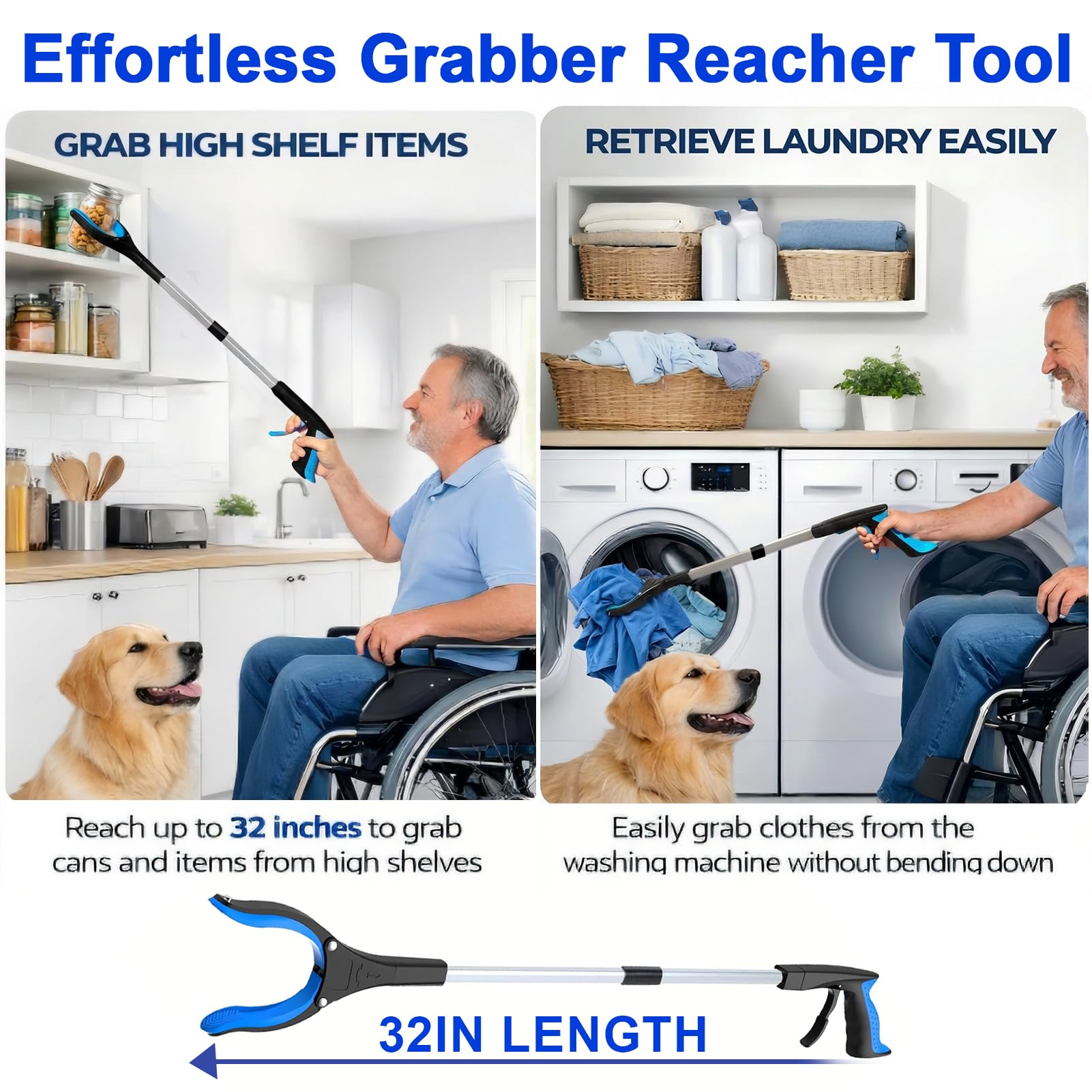 LEGENDONE grabber with a wide 4.2-inch jaw for pills and cans.