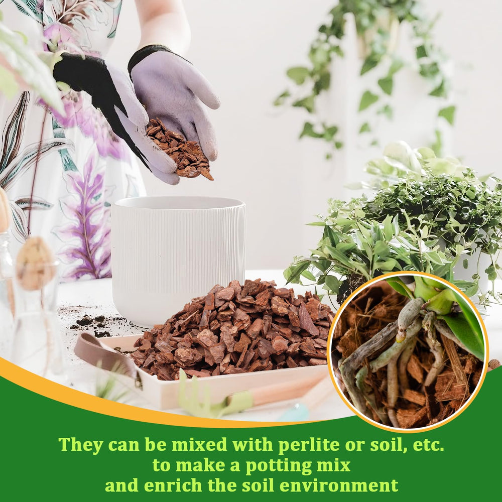 Legigo orchid bark mulch for garden and indoor plant aesthetics