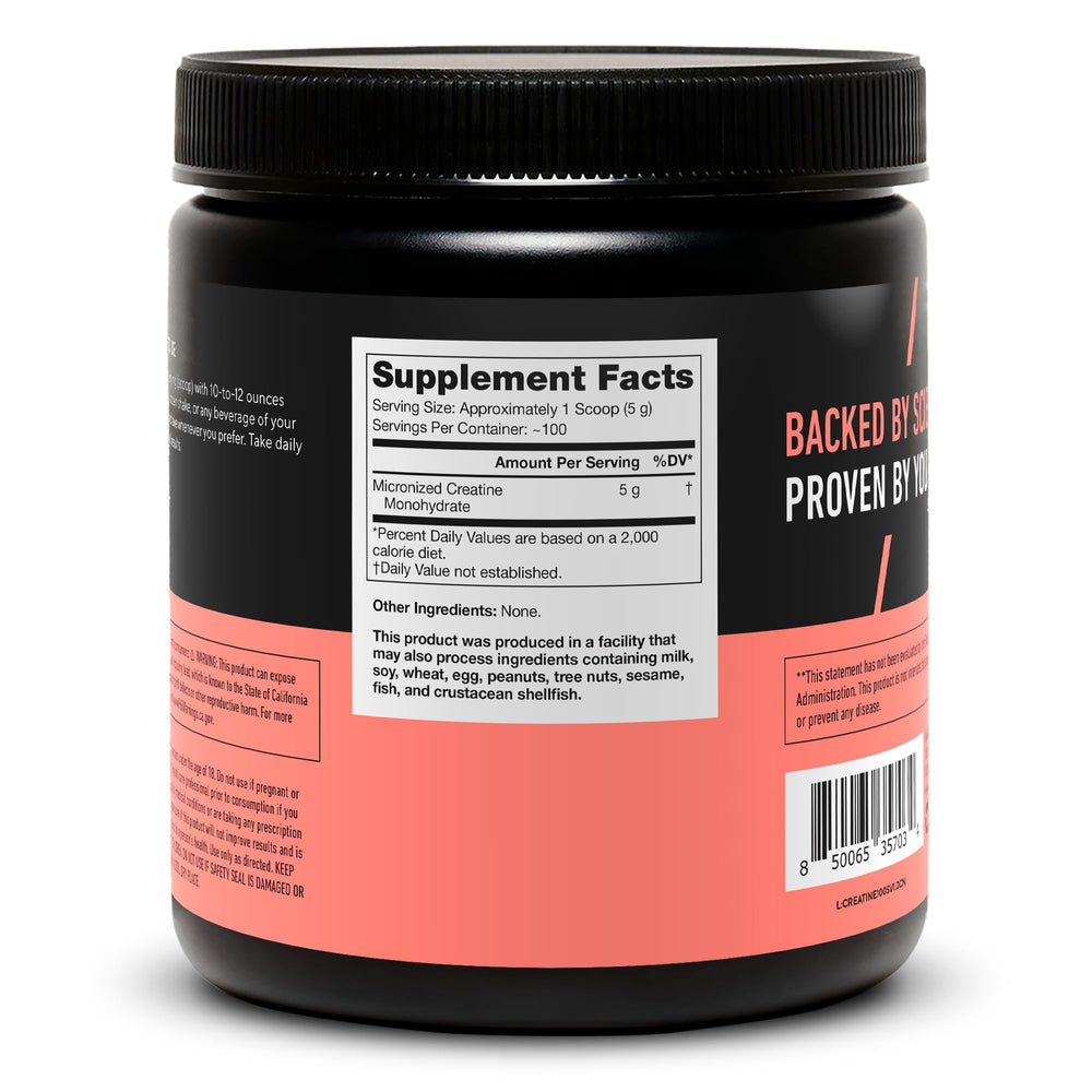 LEGION Micronized Creatine Monohydrate dissolving in water for quick mix.