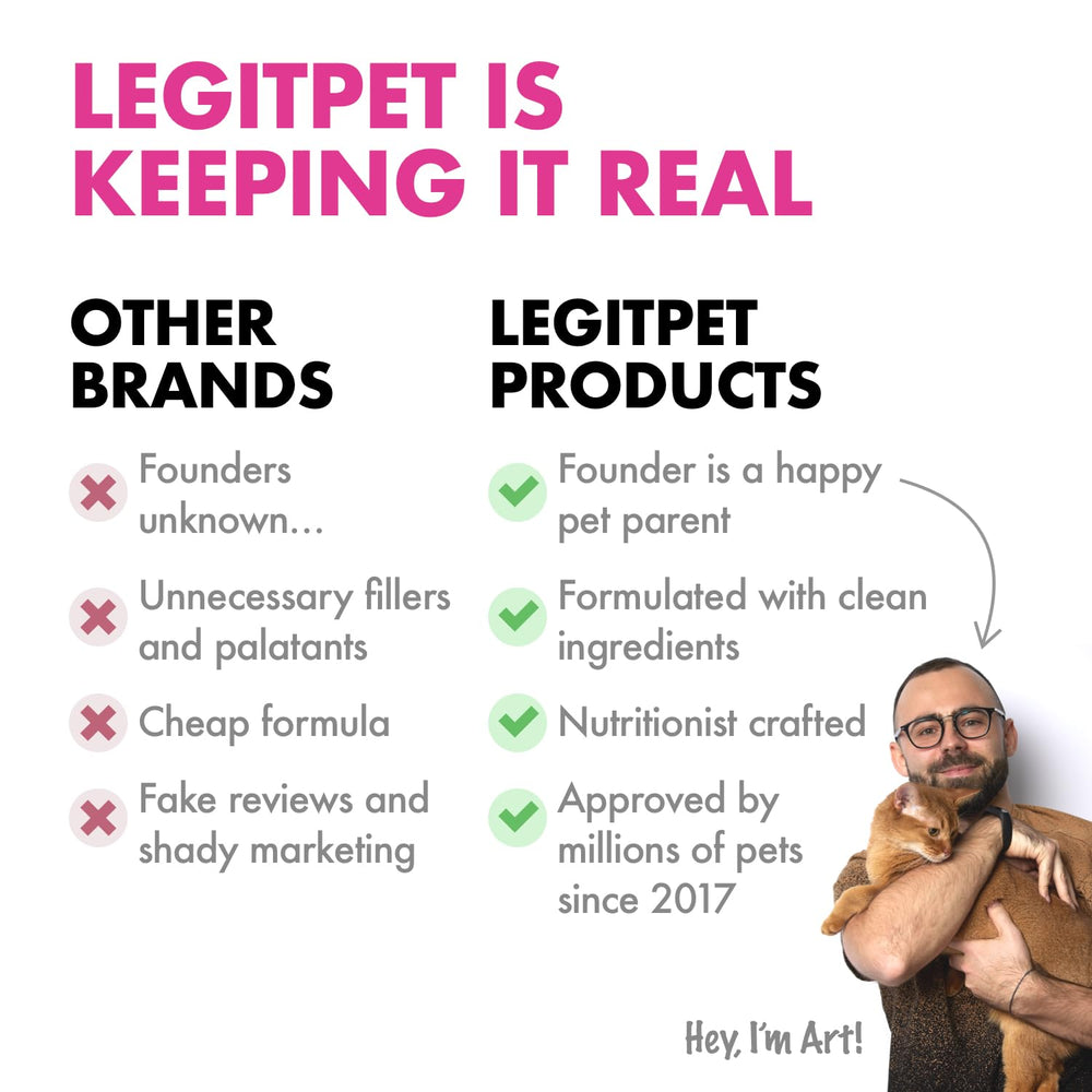 LEGITPET oil supports joint function for active pets.