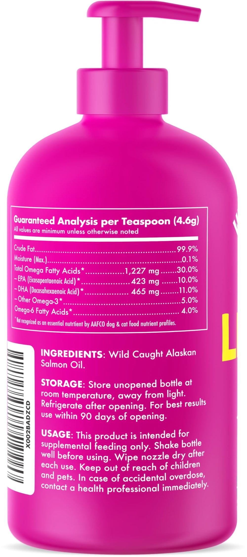 LEGITPET Salmon Oil enhances meal-time routine for pets.