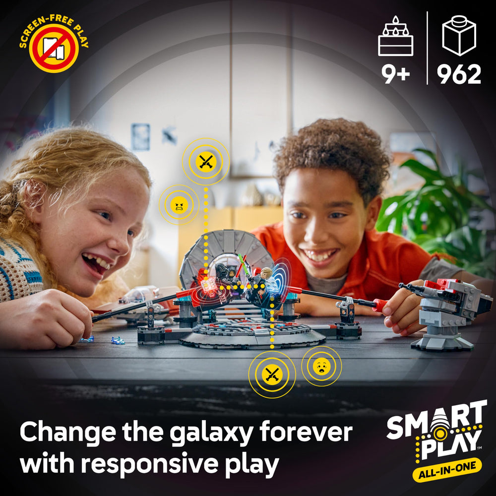 LEGO Star Wars SMART Play lightsaber duel between Luke and Vader