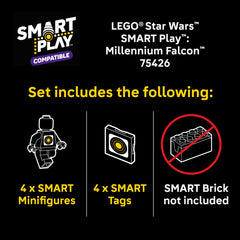 Interior detail of Millennium Falcon showing accessible cockpit and interior