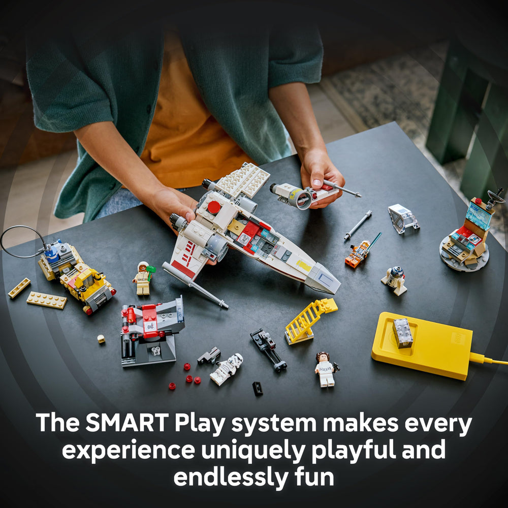 LEGO Star Wars Princess Leia SMART minifigure collaborating in missions.