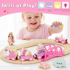 Lehoo Castle magnetic unicorn pieces click together for easy setup.