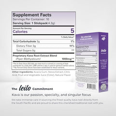 Leilo Calming Kava Berry stick partially removed from the pack for quick unwind