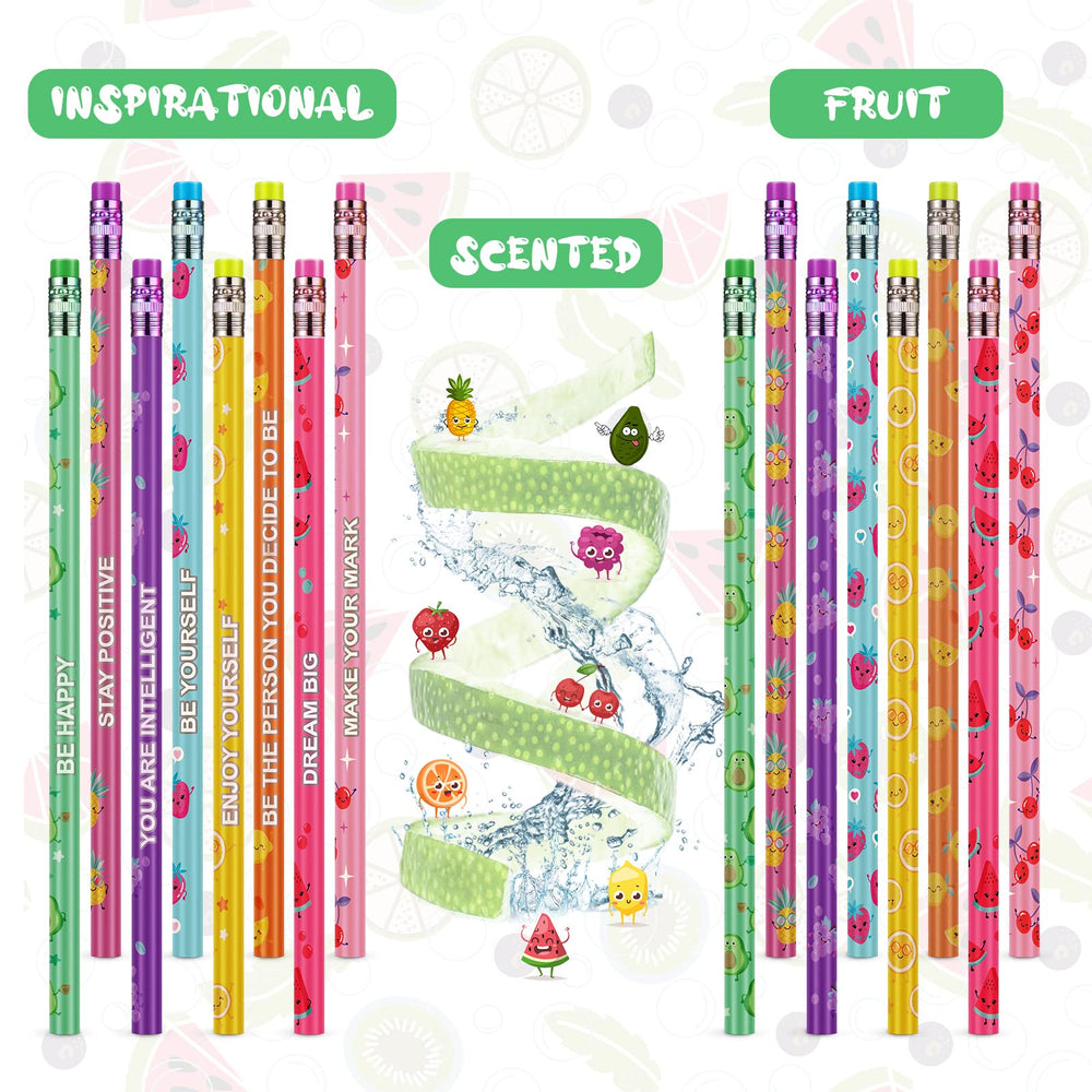 Leinuosen colorful fruit pattern pencils add fun to homework routines