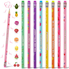 Leinuosen fruity scented pencils 48-count for kids' desks and creativity