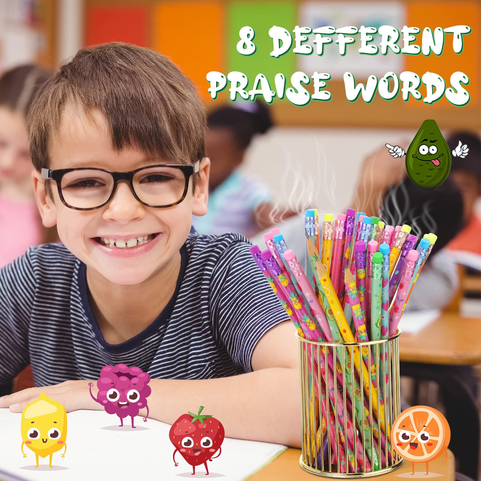 Leinuosen wooden HB pencils with erasers for durable classroom use