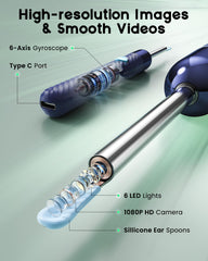 LEIPUT ear scoop with three curvatures offers a comfortable cleaning fit.