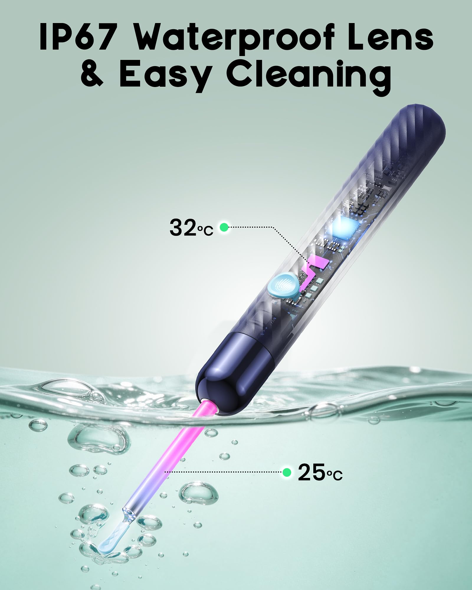 LEIPUT IP67 waterproof design allows quick cleanup after use.
