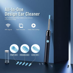 LEIPUT LED-lit ear camera in use for clear visibility during cleaning