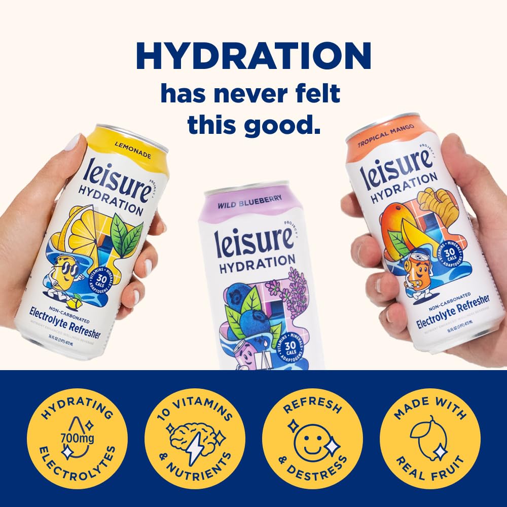 Leisure Hydration magnesium icon emphasizing mineral support.