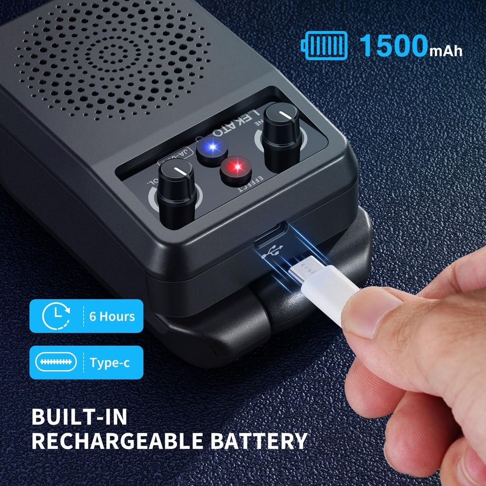 LEKATO mini amp Bluetooth function with phone playback.