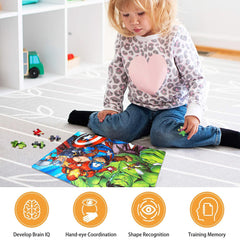 LELEMON 100-piece puzzle kit with smooth die-cuts for easy assembly.