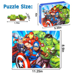 LELEMON durable puzzle pieces designed for kids ages 4-8.