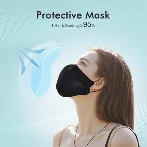LEMENT KN95 mask with adjustable nose clip for a secure facial fit.