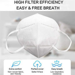 LEMENT KN95 mask elastic ear loops ensuring snug, adjustable fit