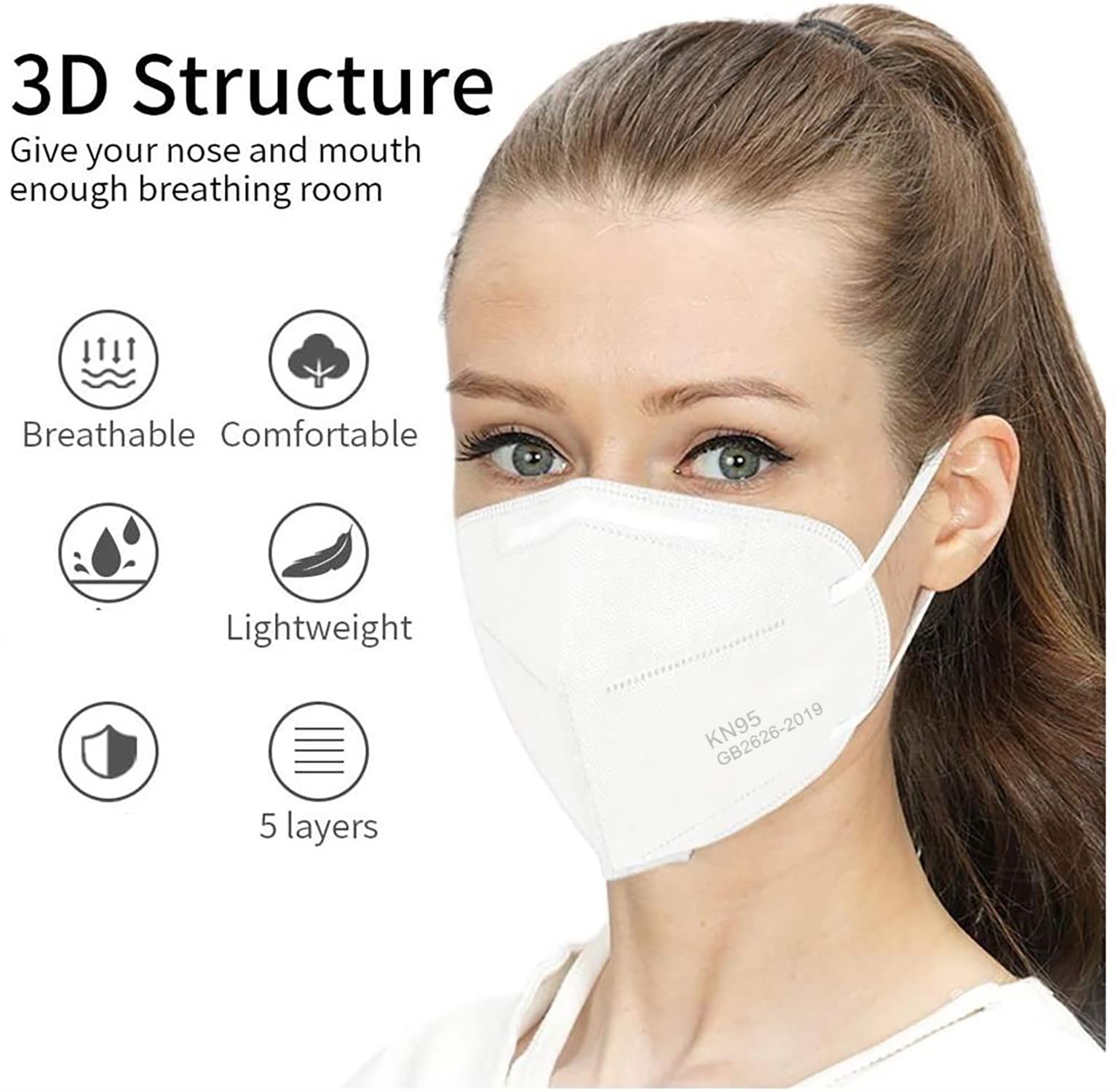 LEMENT KN95 mask inner-filter layer supports up to 95% filtration potential