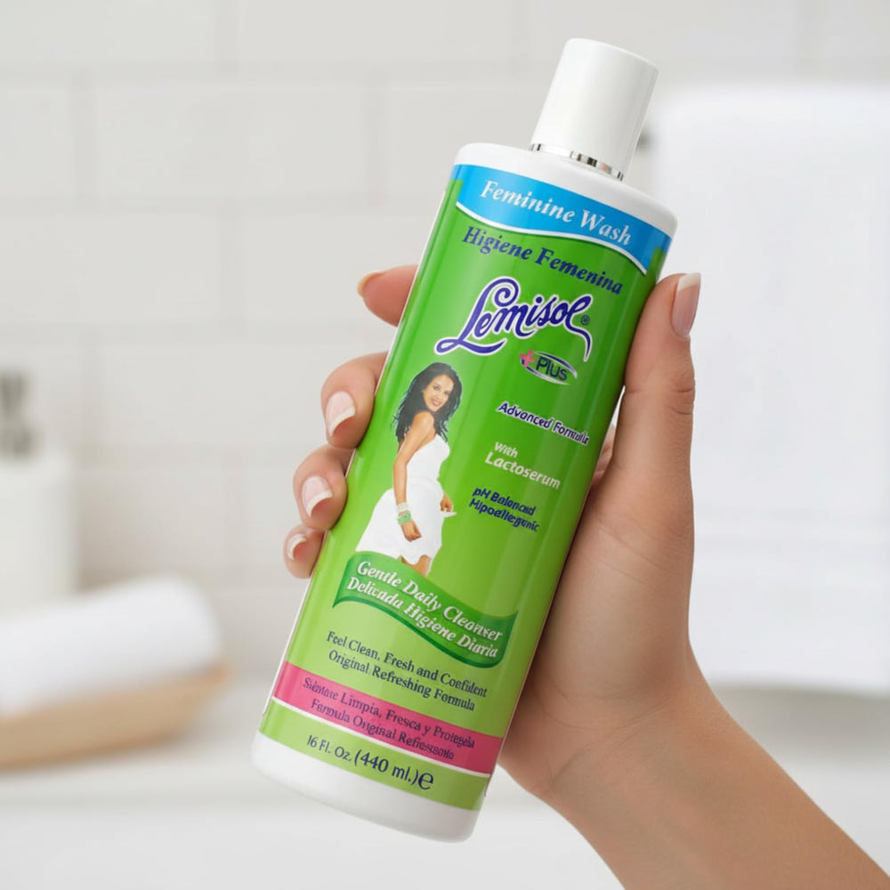 Lemisol Feminine Wash fresh-feel shot communicates daily confidence and comfort.