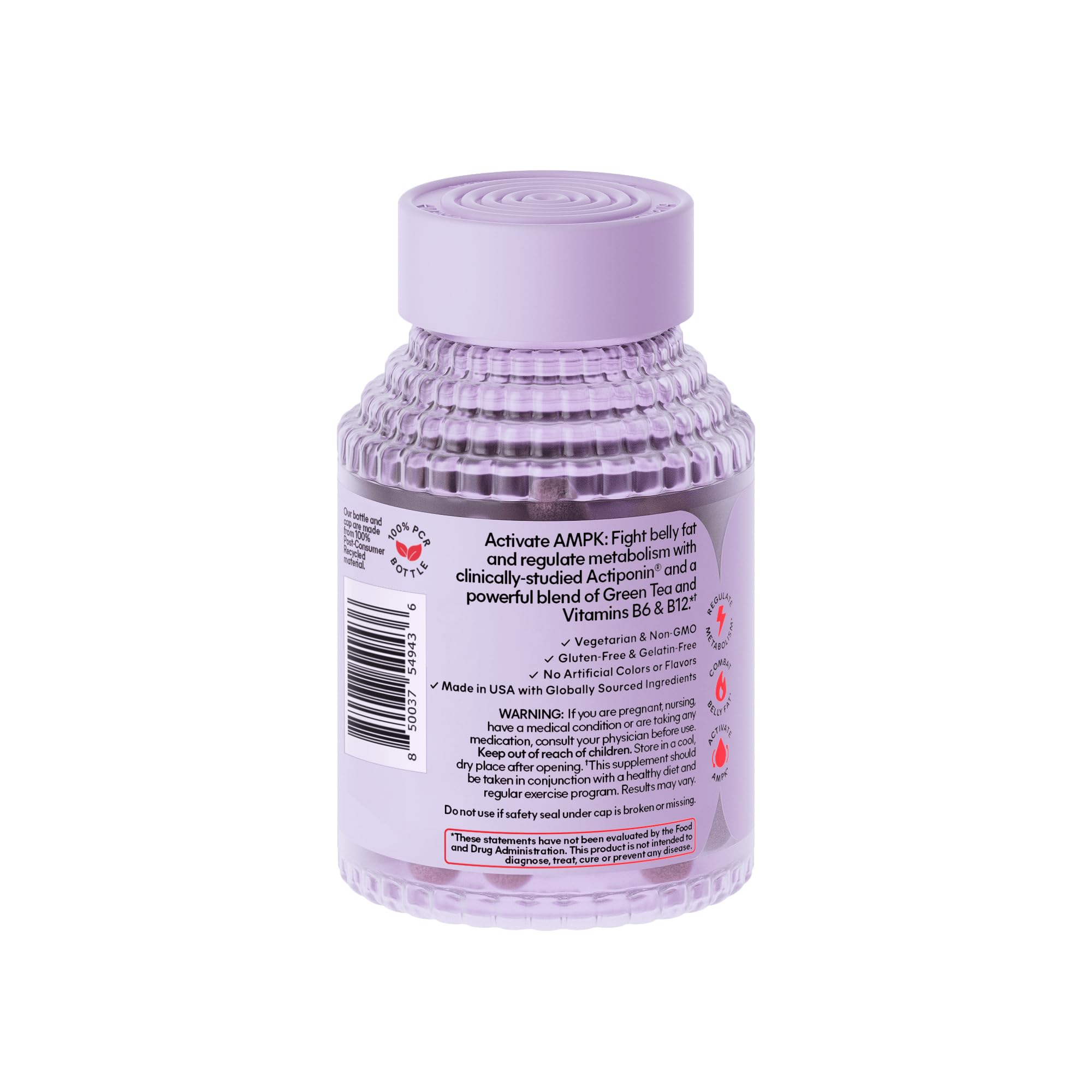 Lemme Burn Belly Fat Capsules daily-use bottle with capsules ready
