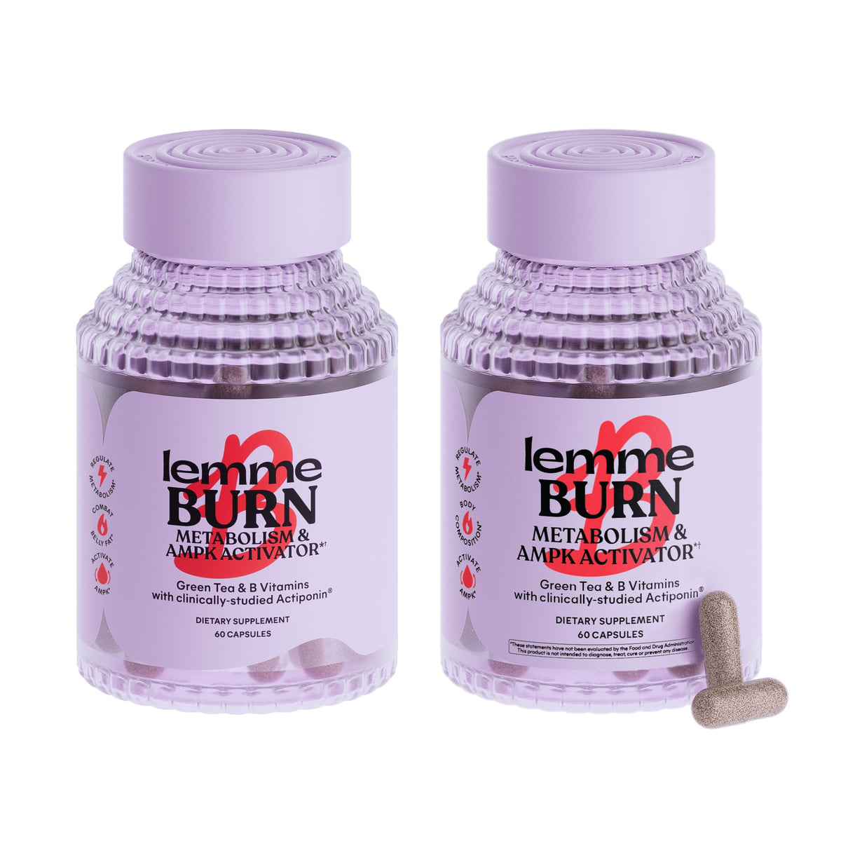 Lemme Burn Belly Fat Capsules pack-2 packaging for easy daily use