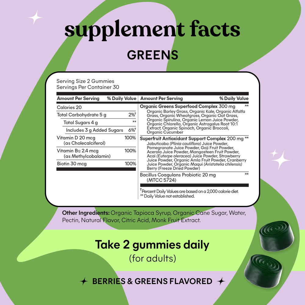 Lemme Greens probiotic emphasis image indicates digestive health benefits.